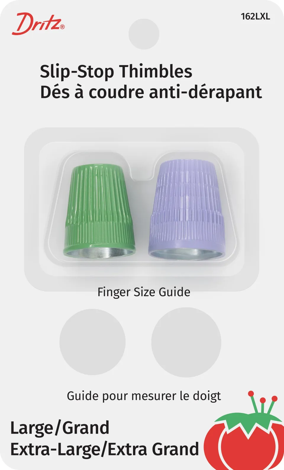 Dritz 162LXL dés métal antidérapants L XL lot 2