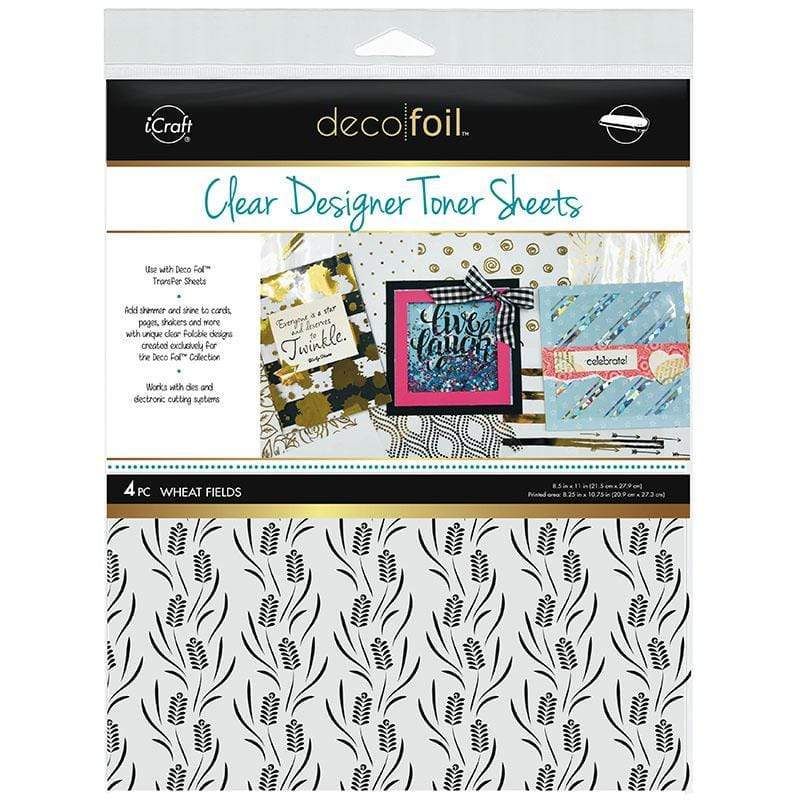 Deco Foil Clear Toner Sheets Wheat Fields 4 feuilles A4