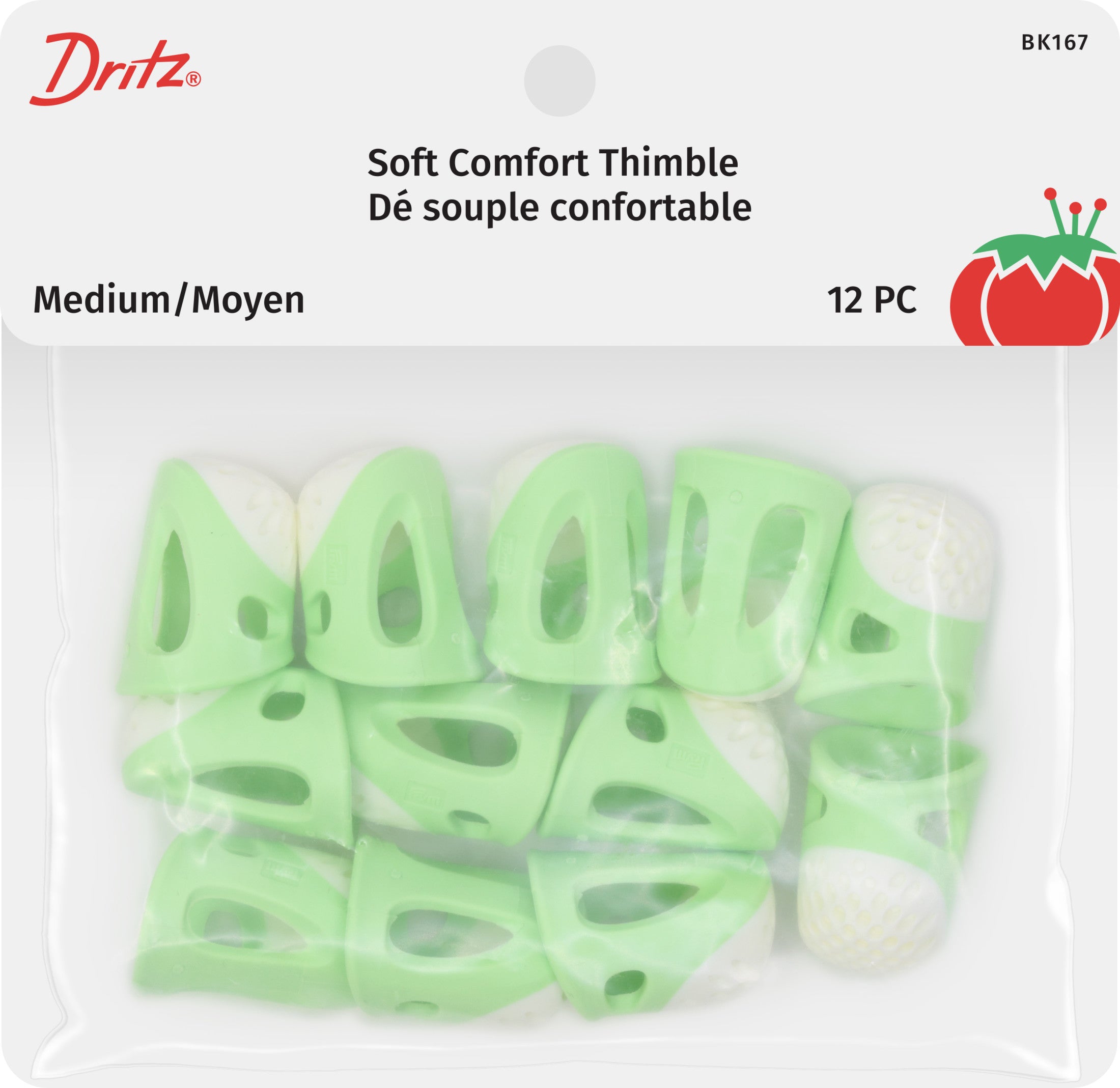Dritz dé à coudre souple taille M x12 quilting