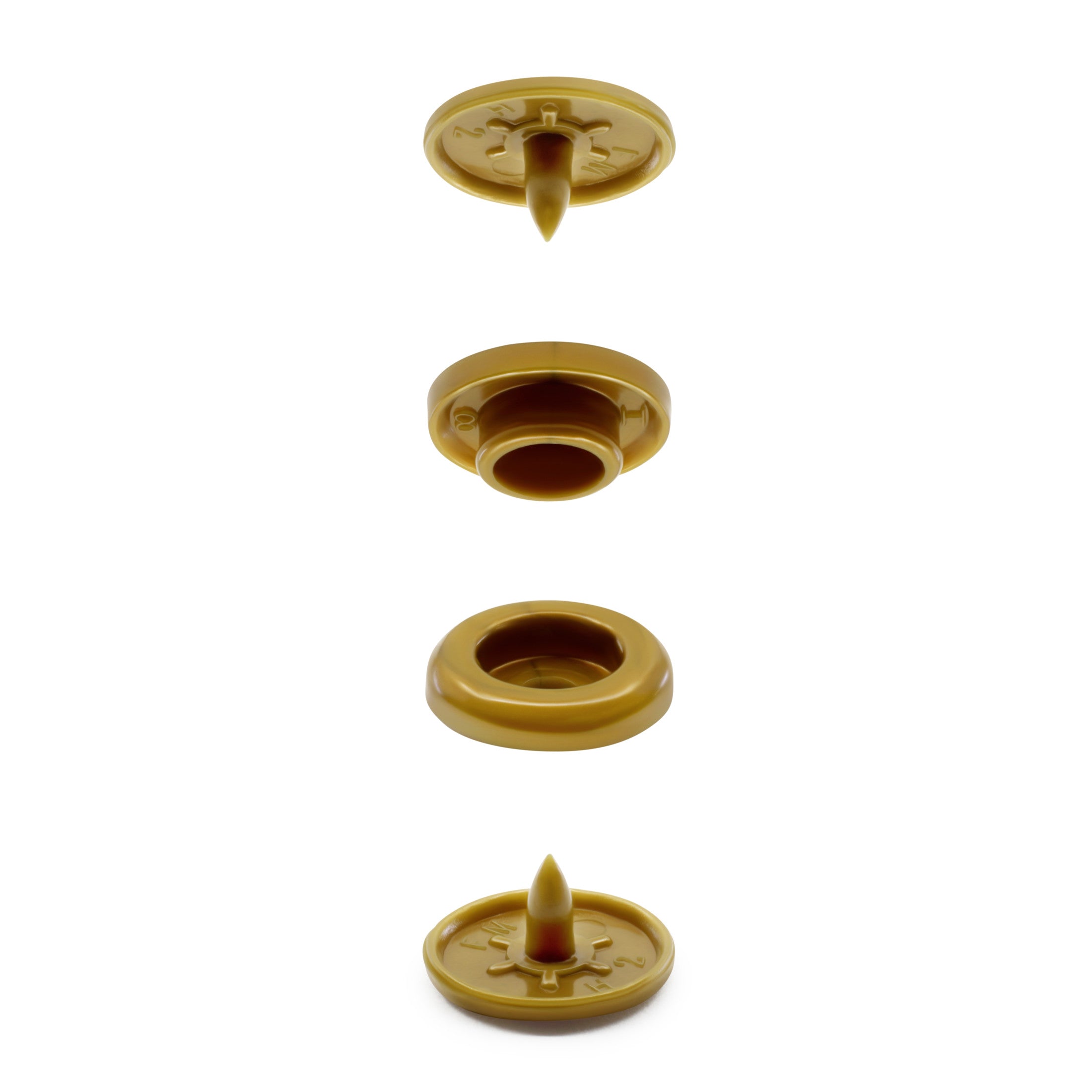 Dritz Fasteners Boutons Pression Plastique Doré 12 Sets