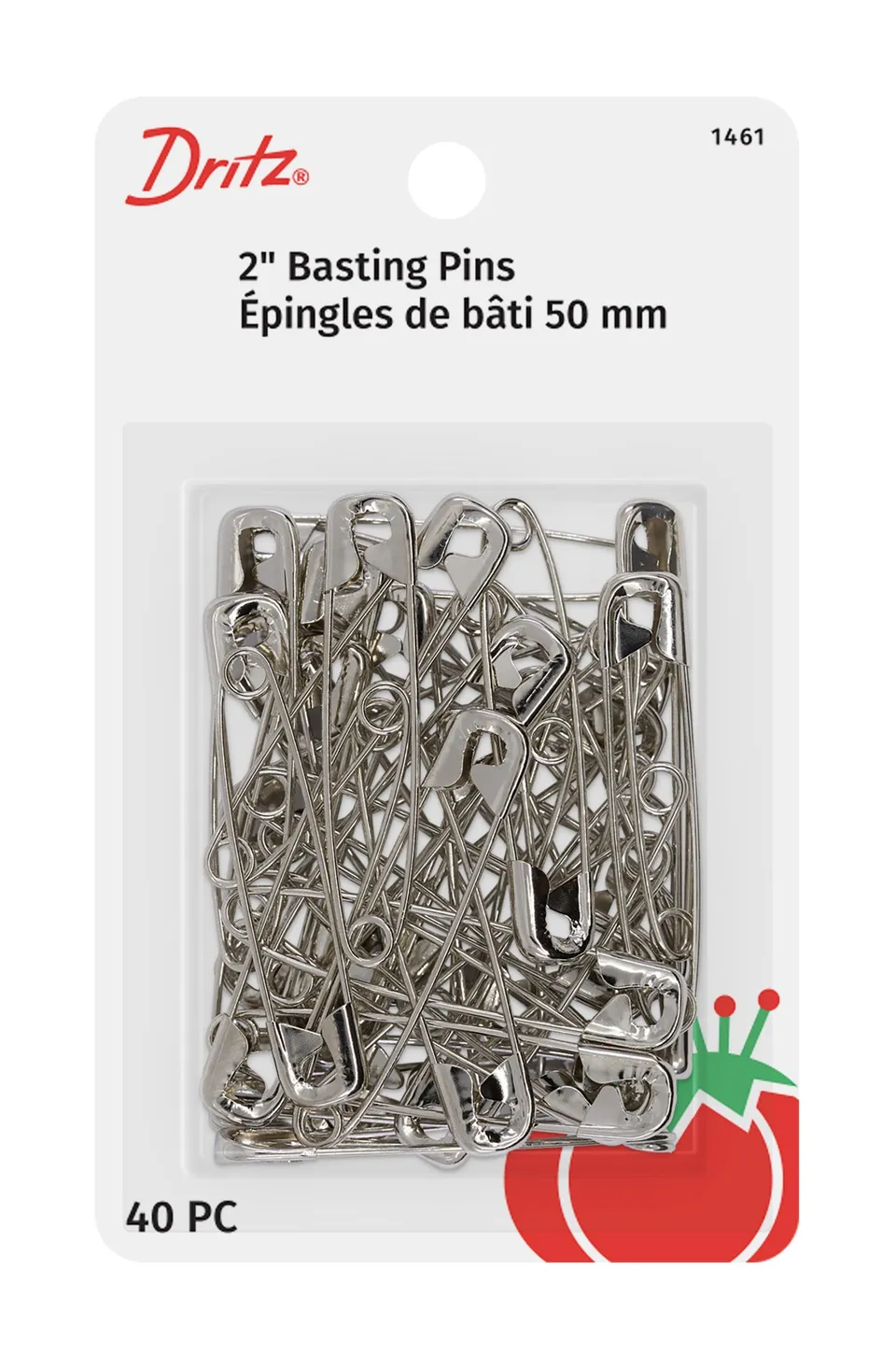 Dritz Épingles de sûreté quilters 1461 50mm x40 nickel