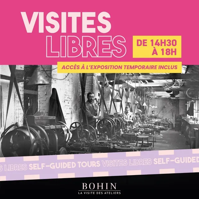 Bohin Cartes cadeaux Visites libres atelier adulte