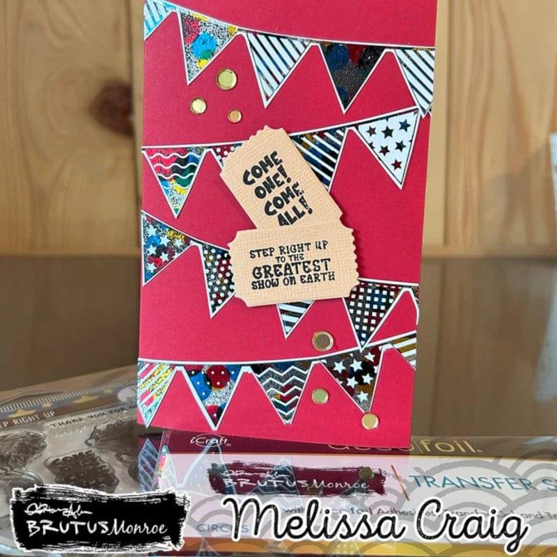 HeatnBond Brutus Monroe feuille transfert Circus 15cm x16