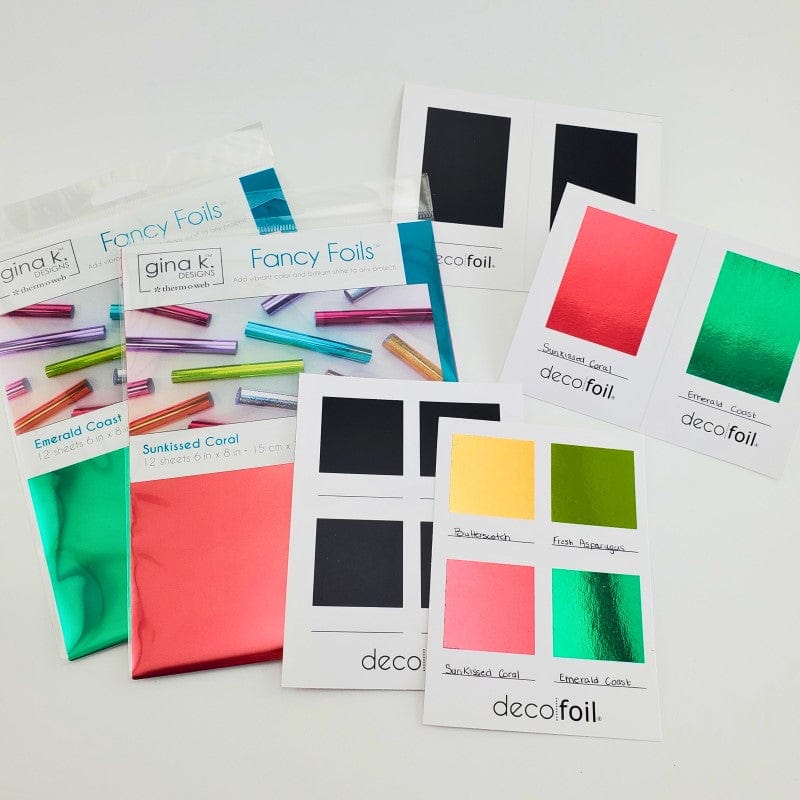 HeatnBond Deco Foil Toner feuilles nuancier Quads A2 8 pcs
