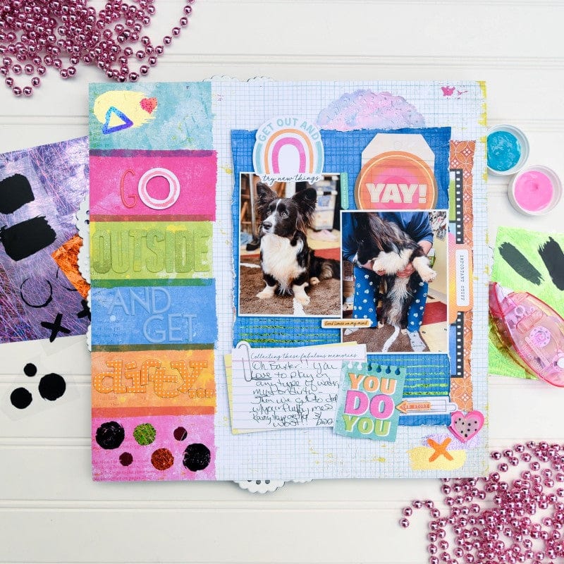 Brutus Monroe Dazzling Doodles transfert adhésif foil 2 feuilles