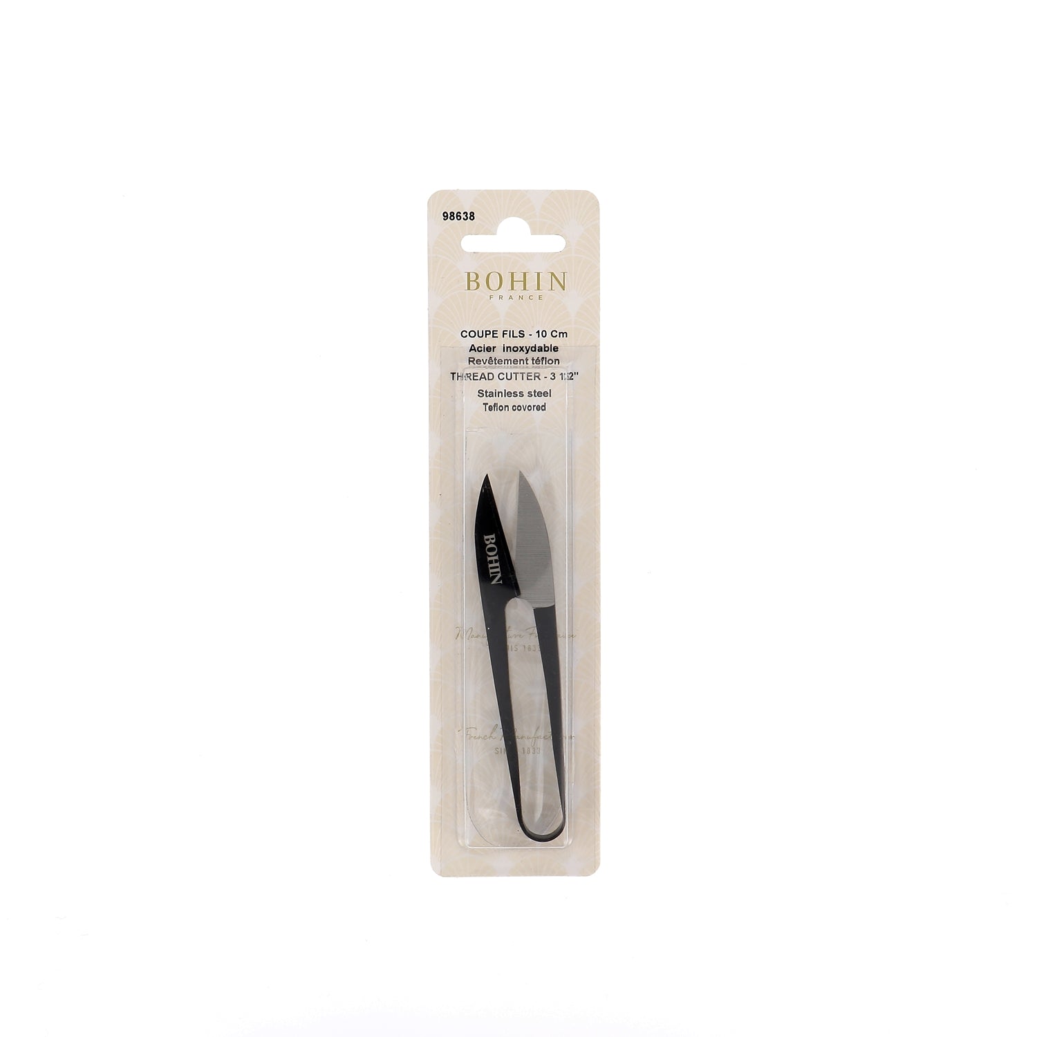 Bohin Coupe coupe-fils téflon lame inox