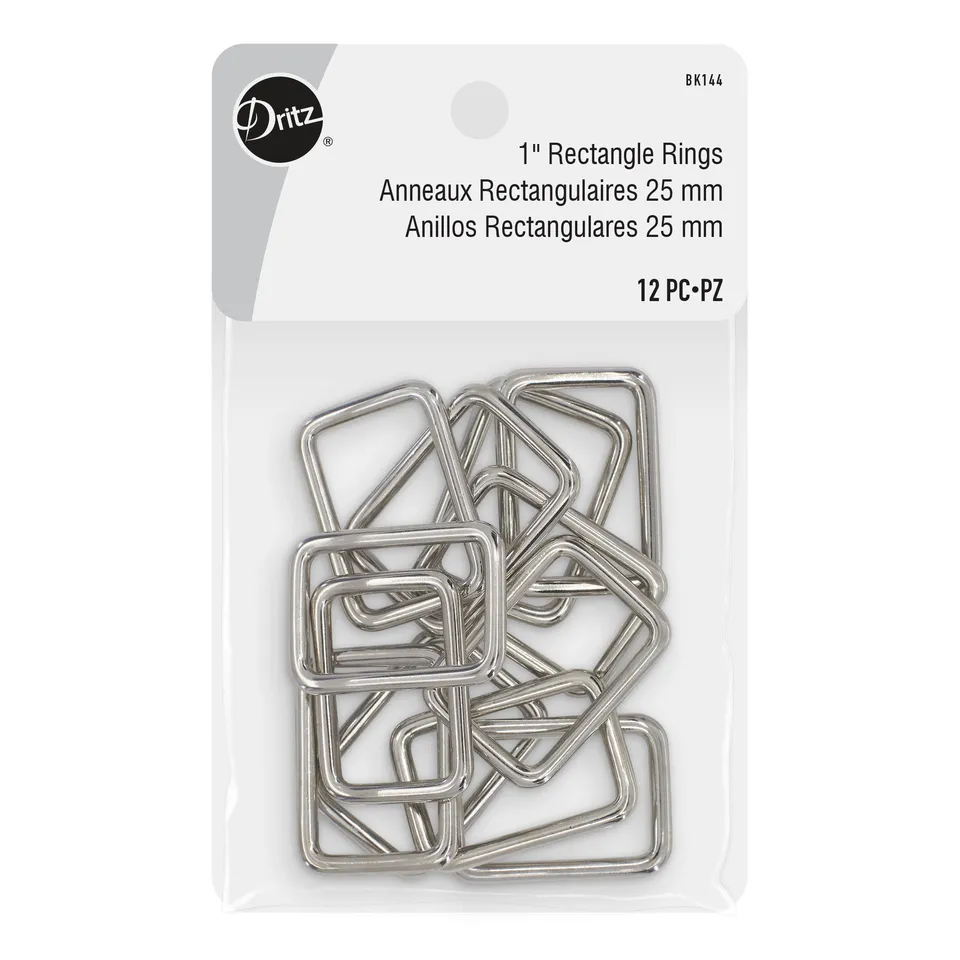 Dritz Rings anneau rectangulaire nickel 25 mm x12