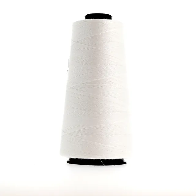 Lebaufil fil surjeteuse polyester blanc cône 2500 m