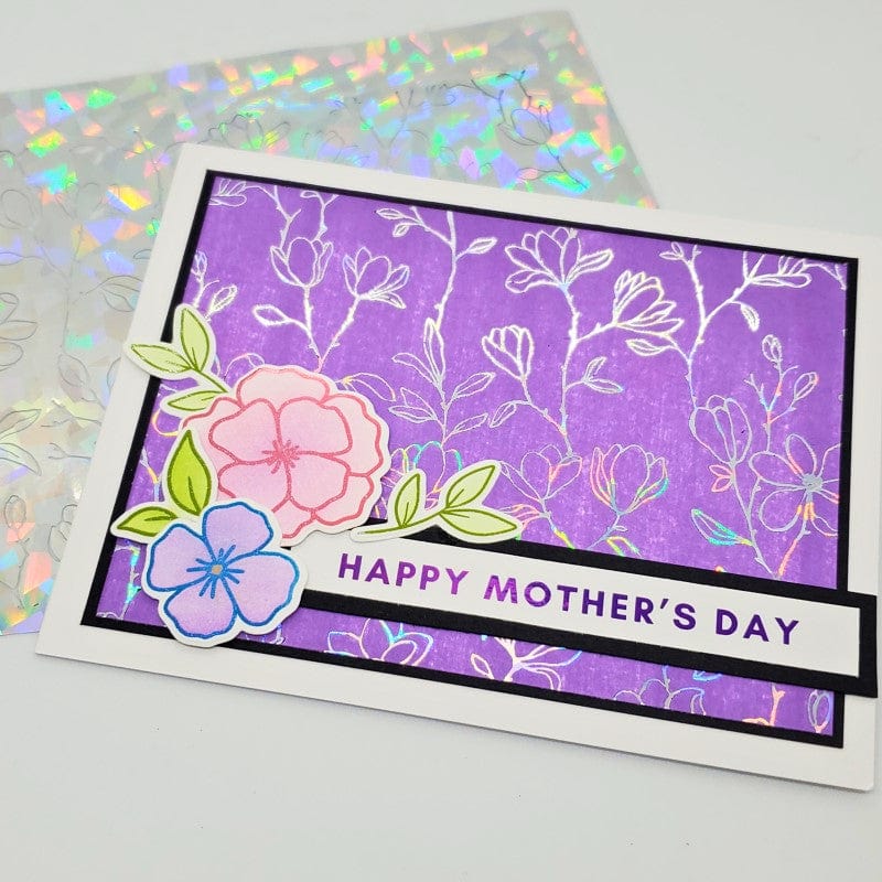 Deco Foil Toner carte à foiler Delicate Magnolias A2 lot 8