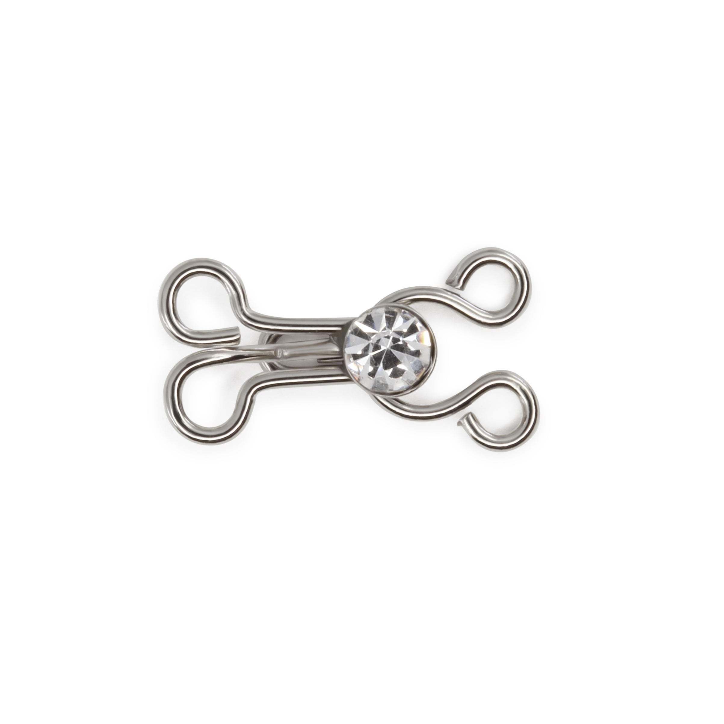 Dritz Agrafes Crochets Strass Nickel 3 Paires à Coudre