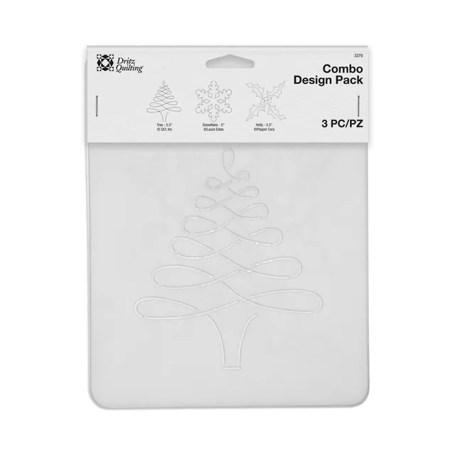 Dritz Pochoir Noël patchwork plastique réutilisable