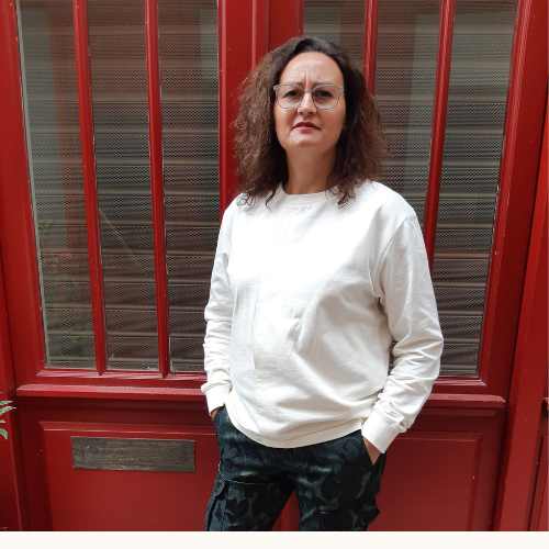Kitac Kits couture faciles sweatshirt Graphic femme molleton Vol Blanc