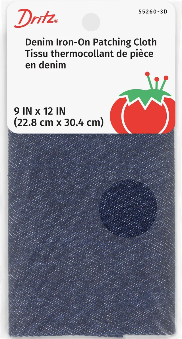 Dritz Adhesives Patch thermocollant jean bleu foncé 23x30cm