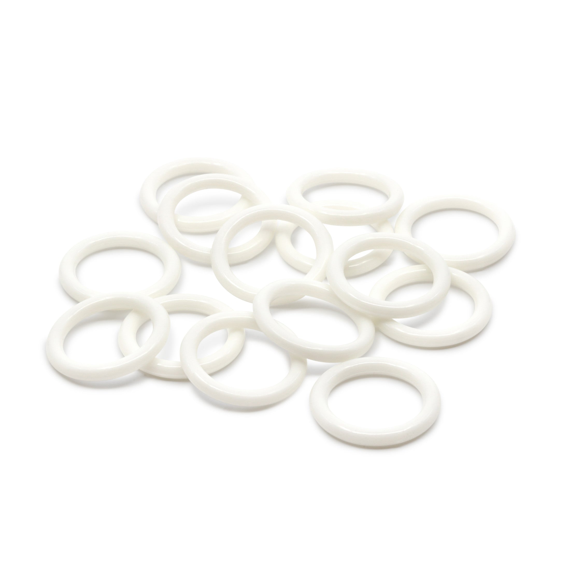 Dritz Fasteners Anneaux Plastique Blanc 28 mm 14 Pièces