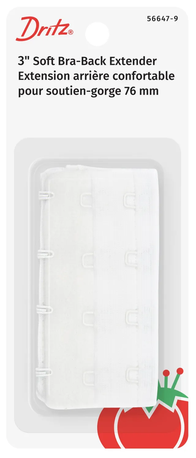 Dritz Rallonge Soutien-Gorge 3" Blanche 4 Rangées Confort