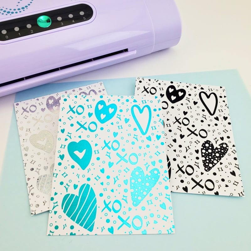HeatnBond Deco Foil carte à décorer Heart to Heart 8 feuilles