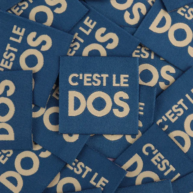 Bohin Étiquettes à coudre C'est le dos étiquette 3,5 cm tissée