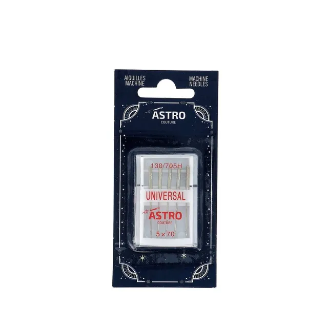 Bohin Astro Couture aiguilles machine universelle x5 nickelé
