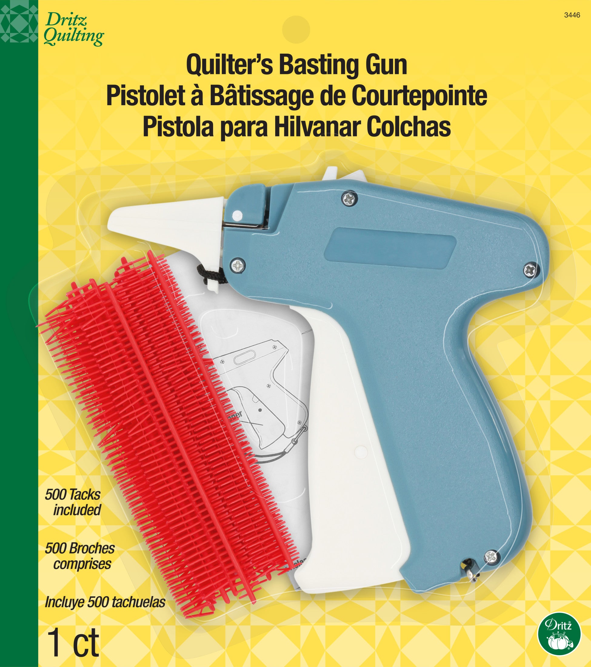 Dritz Quilting Pistolet à Bâtir + 500 Attaches