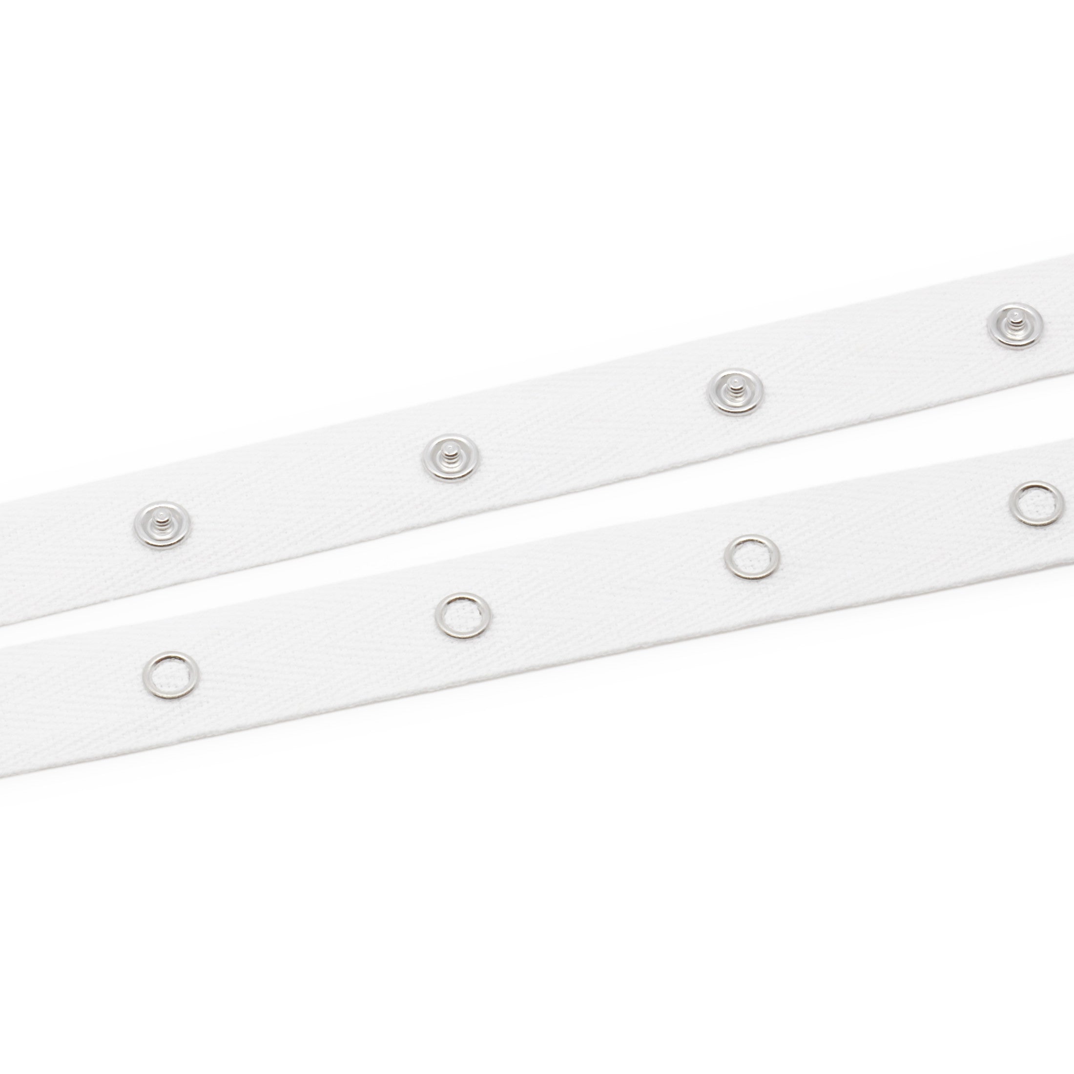 Dritz Fasteners ruban pression métal blanc 8 yd coton