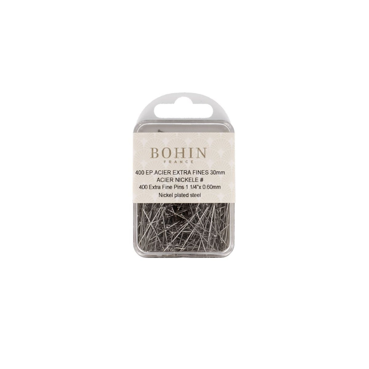 Bohin EC4 N°4 épingles couture 200 pcs 30 mm