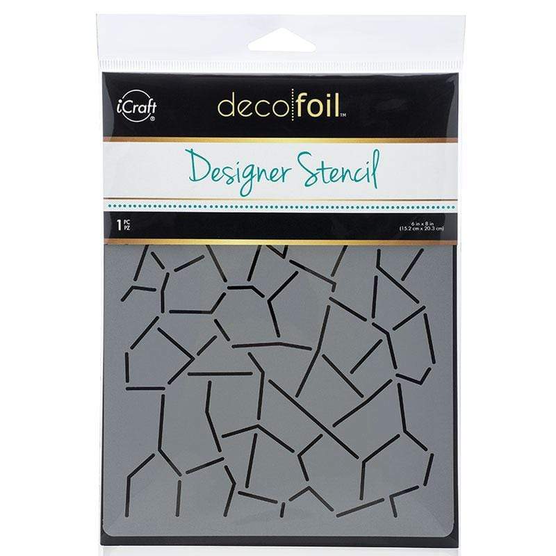 Deco Foil Crackle pochoir 15x20 cm motif craquelé