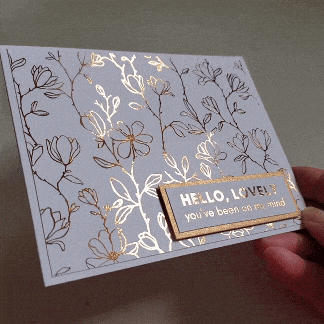 Deco Foil Toner carte à foiler Delicate Magnolias A2 lot 8
