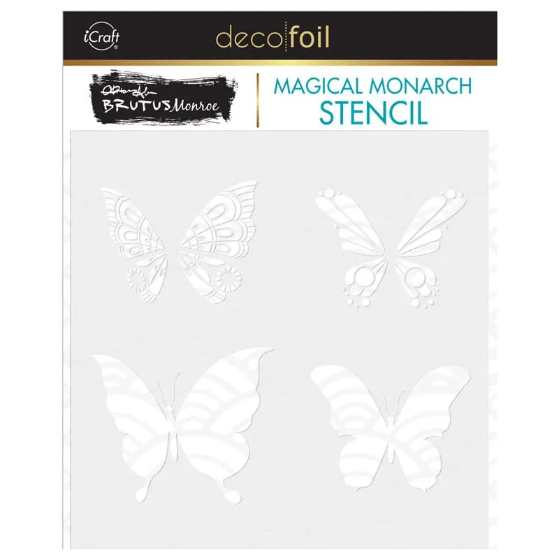 HeatnBond Brutus Monroe pochoir Magical Monarch 15x15cm