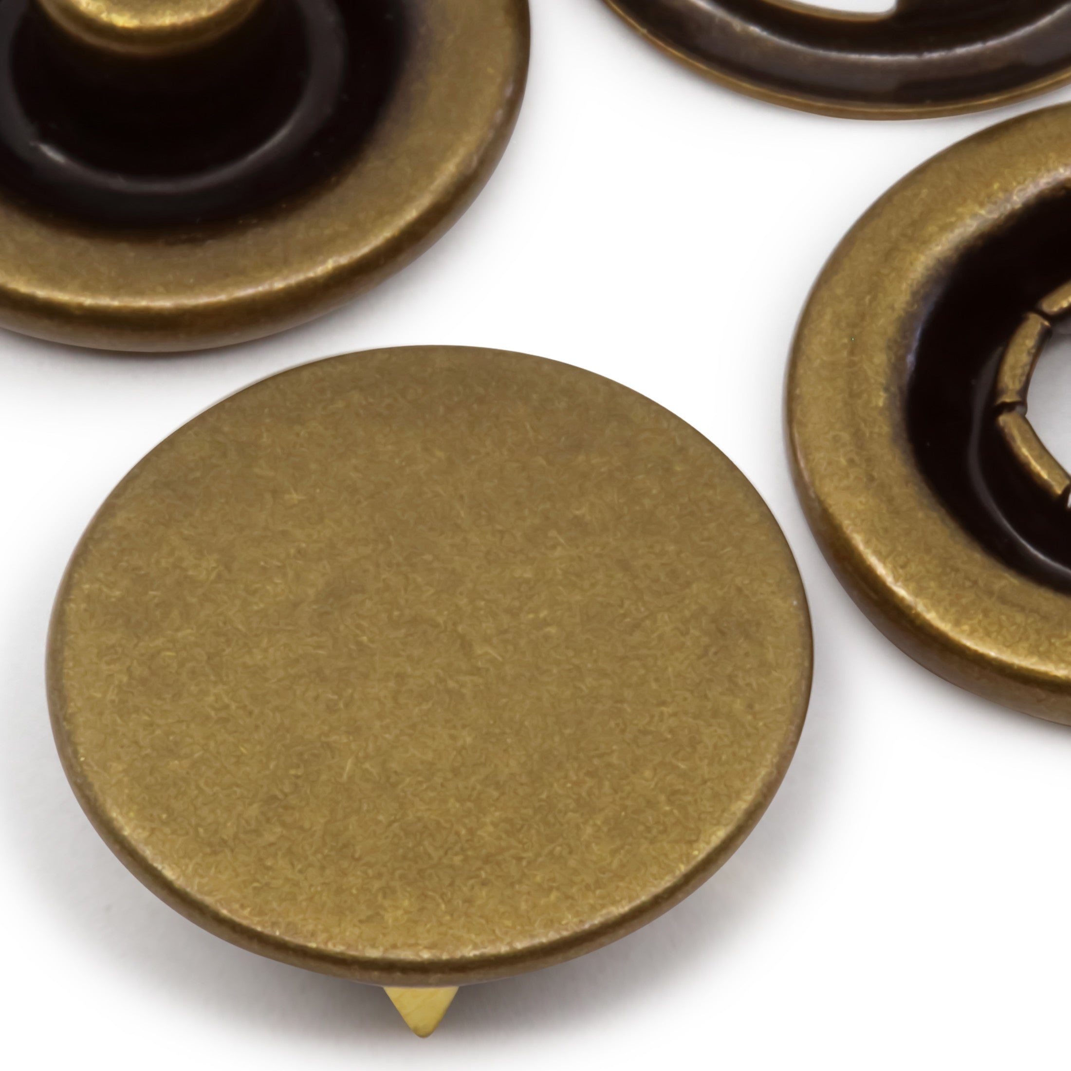 Dritz Fasteners Boutons Pression 5/8" Laiton Antique x6 Robustes