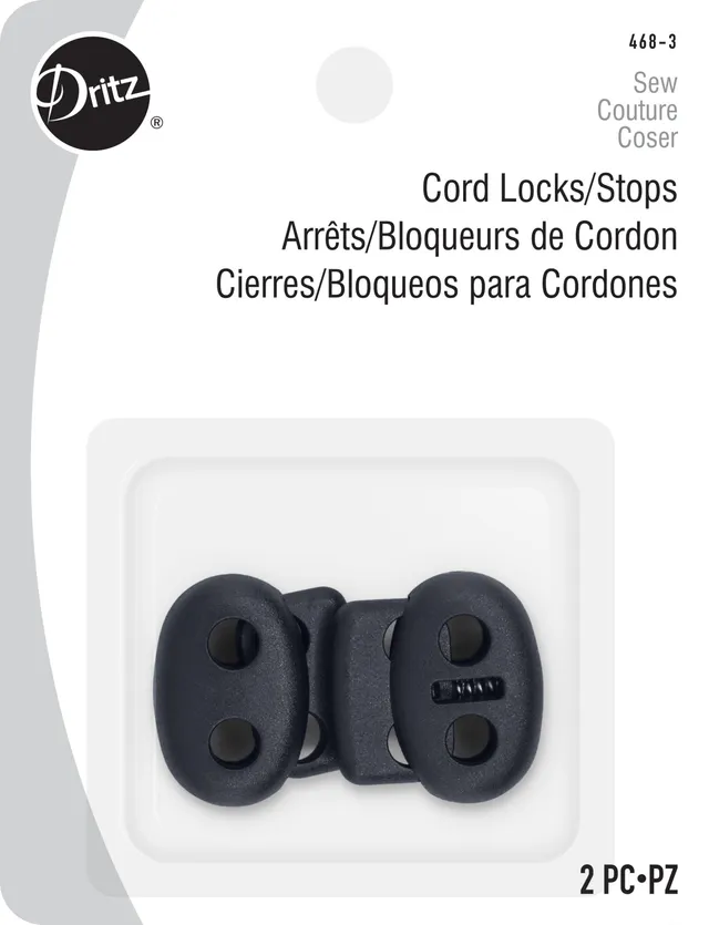 Dritz Bloque-Cordons Bleu Marine Plastique x2 Capuche
