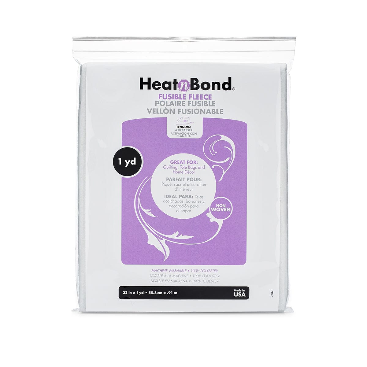 HeatnBond Fleece entoilage thermocollant blanc 56 cm x 91 cm