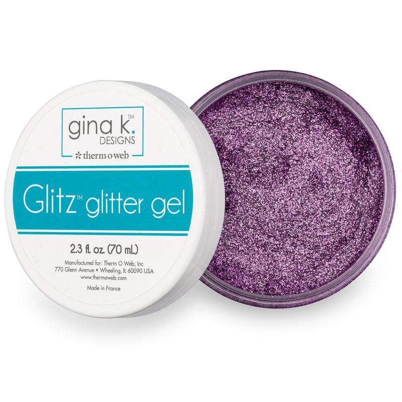 Gina K. Glitz Lovely Lavender gel pailleté 65g pochoir