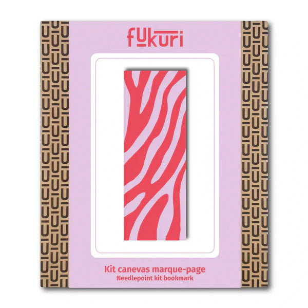 Bohin Fukuri Kit canevas marque-page Zèbre débutant