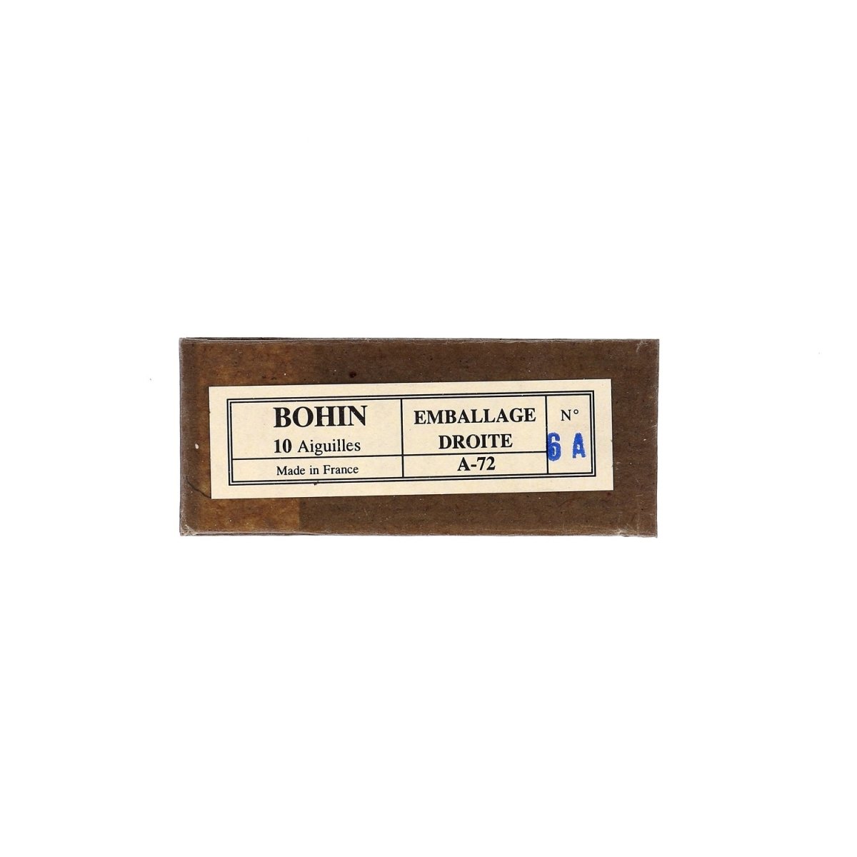 Bohin Aiguilles emballage N°6A 95 mm classique x10