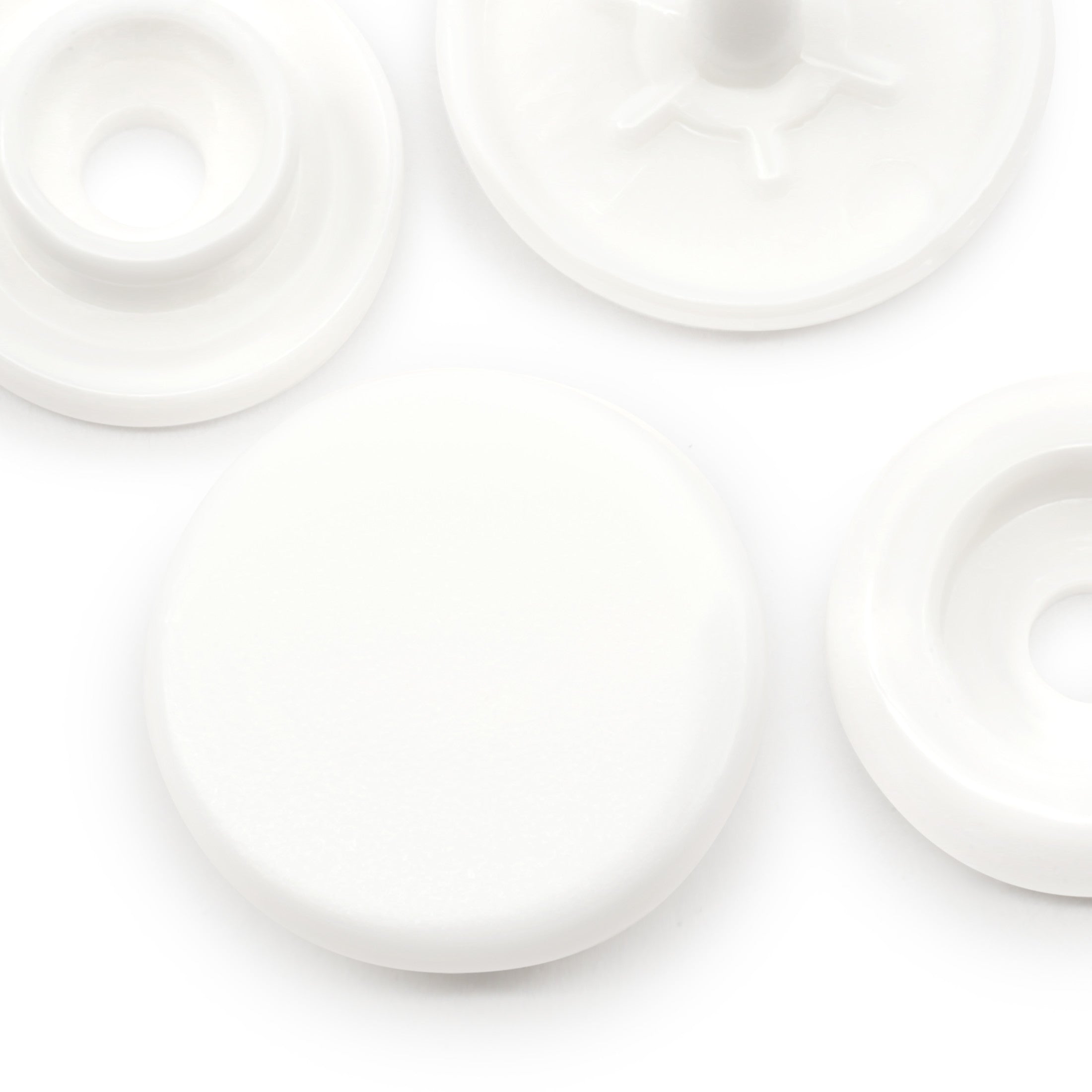 Dritz Fasteners boutons-pression plastique blancs 12 jeux