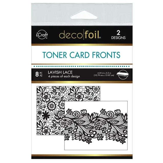 HeatnBond Deco Foil Toner fond de carte Lavish Lace A2 8 pcs