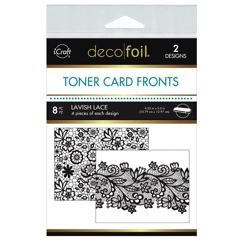 HeatnBond Deco Foil Toner fond de carte Lavish Lace A2 8 pcs