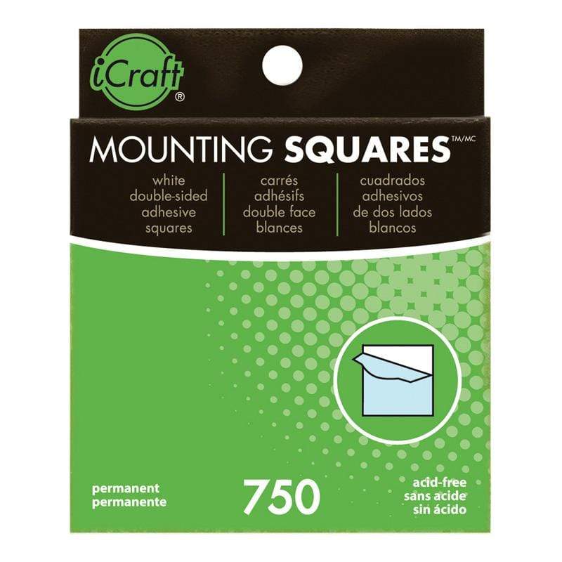iCraft Mounting Squares mousse adhésive blanche 750 pièces