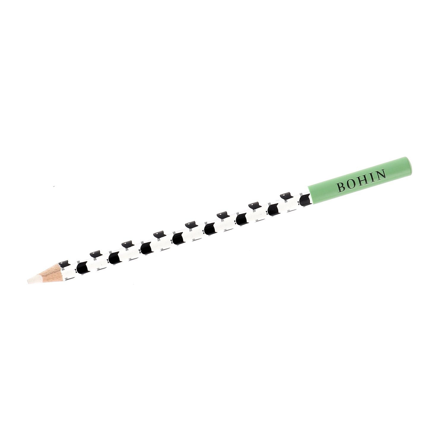 Bohin Marquage Crayon craie Audrey Jeanne blanc tissu foncé