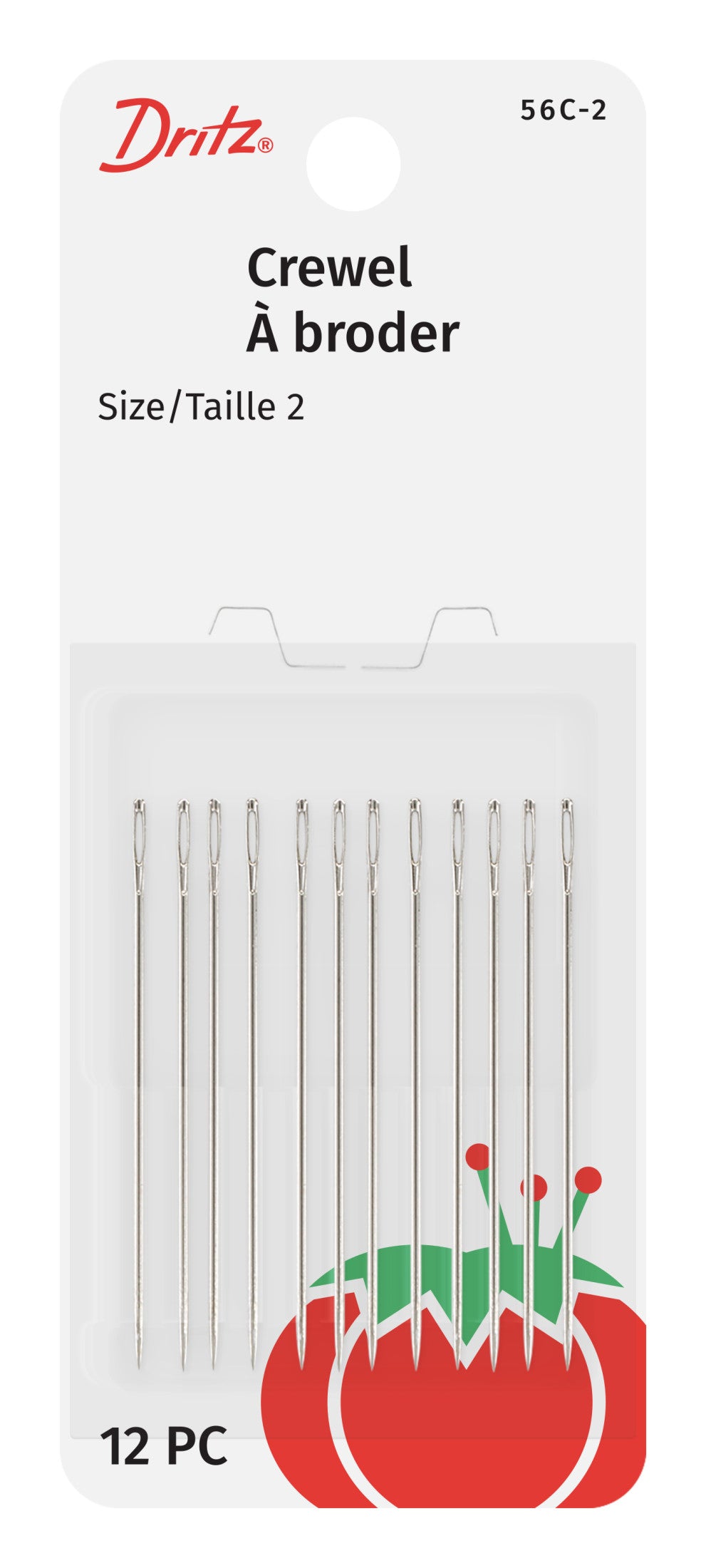Dritz Needles & Accessories Aiguilles Crewel N°2 12 pcs
