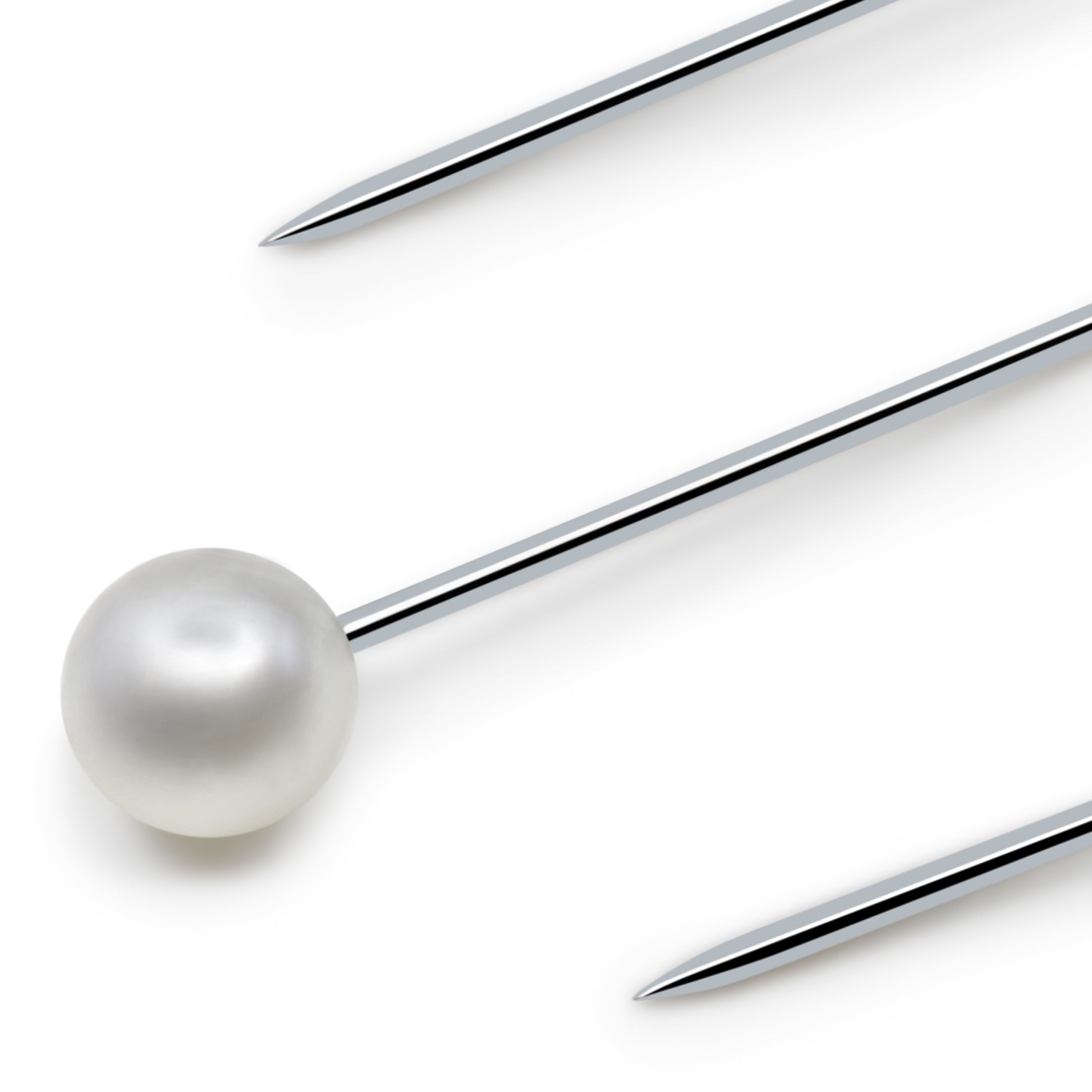 Dritz Pins Accessories épingle tête perlée blanche 3/4" x500 acier