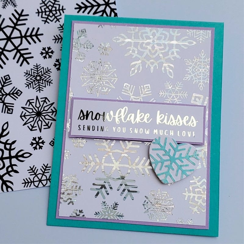 Deco Foil Icy feuilles transfert métallique 15x15cm x12