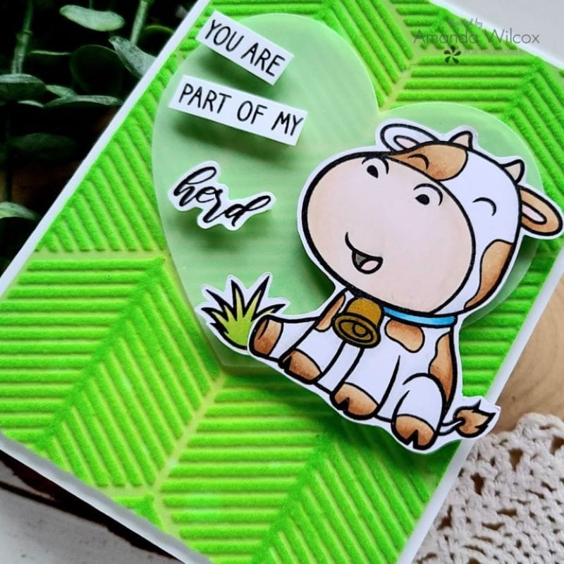 Rina K. Designs Neon Flock Screamin Green feuille velours 6 feuilles