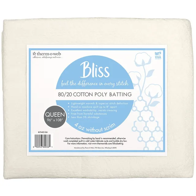 HeatnBond Bliss BCP402 molleton coton 80/20 Queen 274x244 cm