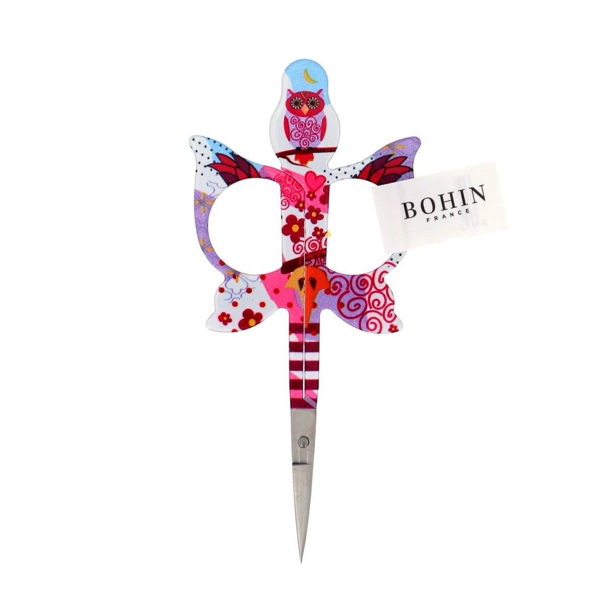 Bohin Jungle Ciseaux de broderie 9 cm Perroquet bleu acier