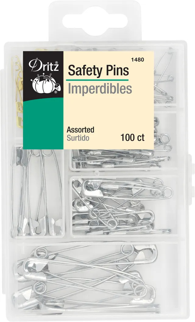Dritz Épingles de Sûreté Boîte 100 Tailles Assorties