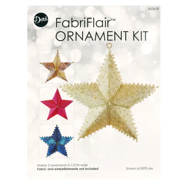 Dritz FabriFlair kit étoile tissu à coudre 14 cm 2 pièces