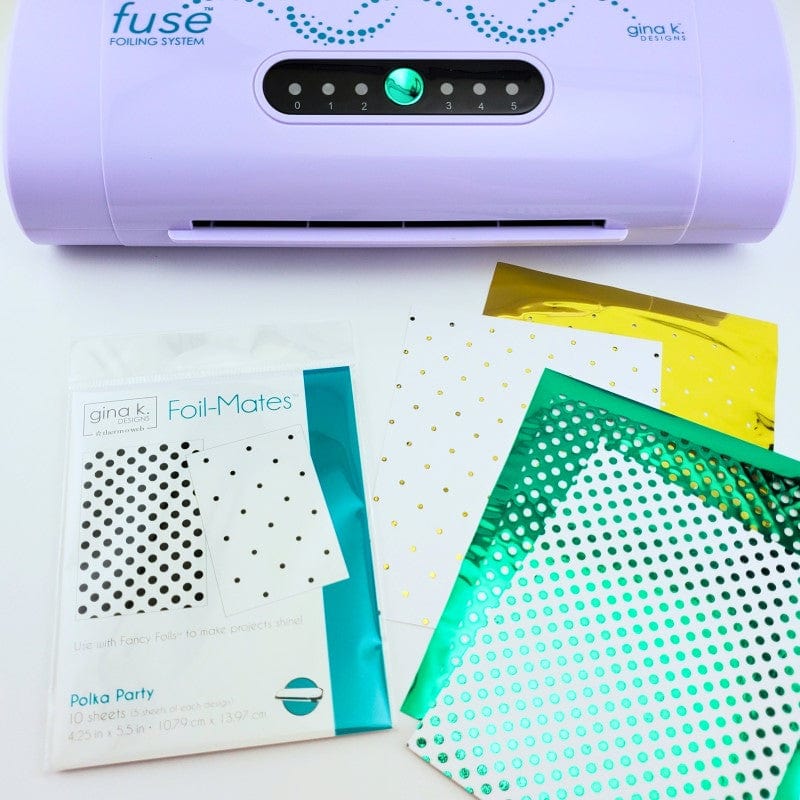 HeatnBond Gina K. Foil-Mates papier foil Polka Party 10 feuilles