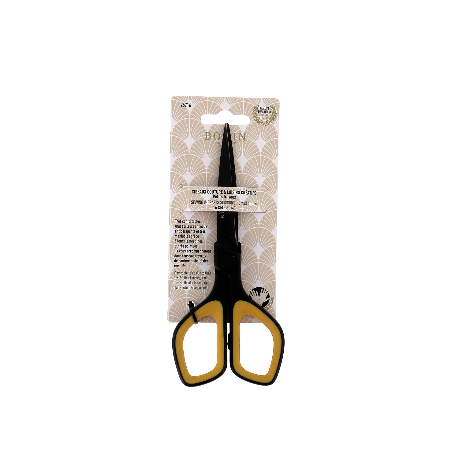 Bohin ciseaux couture ambidextres titane 16 cm