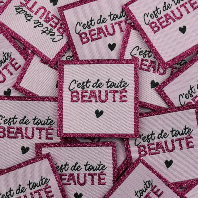 Bohin C'est de toute beauté étiquette 3,5x3,5 cm